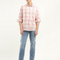 Men's Checkered Slim Fit Shirt - ModelFront View