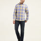 Men's Striped Slim Fit Shirt - ModelFront View