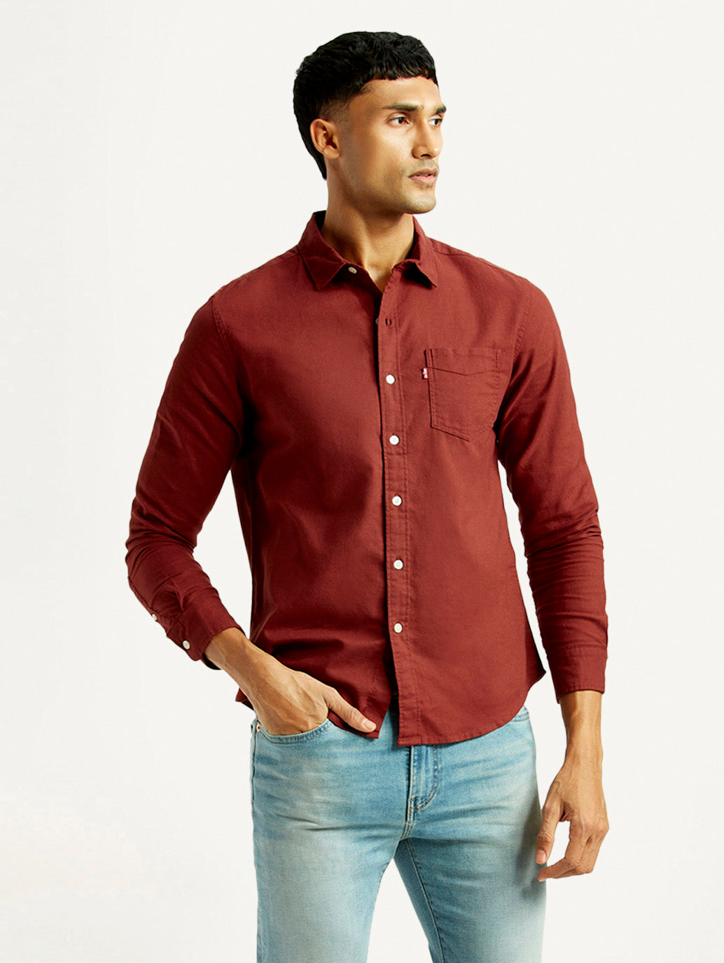 Men's Solid Slim Fit Shirt
