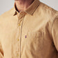 Men's Solid Slim Fit Overdyed Shirt - Detail View