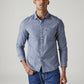 Men's Solid Slim Fit Overdyed Chambray Shirt - Front View