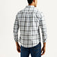 Men's Checkered Multi Color Slim Fit Shirt - Back View