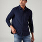 Men's Self Design Slim Fit Textured Shirt - Styleshot View