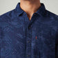 Men's Self Design Slim Fit Shirt - Detail View