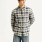 Men's Checkered Multi Color Slim Fit Oxford Shirt - Styleshot View