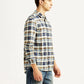 Men's Checkered Multi Color Slim Fit Oxford Shirt - Side View