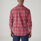 Men's Checkered Slim Fit Oxford Shirt - Back View