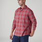 Men's Checkered Slim Fit Oxford Shirt - Side View