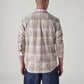 Men's Checkered Slim Fit Oxford Shirt - Back View