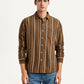 Men's Striped Slim Fit Shirt - Front View