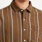Men's Striped Slim Fit Shirt - Detail View