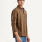 Men's Striped Slim Fit Shirt - Side View