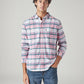 Men's Checkered Slim Fit Shirt - Front View