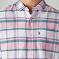 Men's Checkered Slim Fit Shirt - Detail View