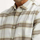 Men's Checkered White Slim Fit Shirt - Detail View