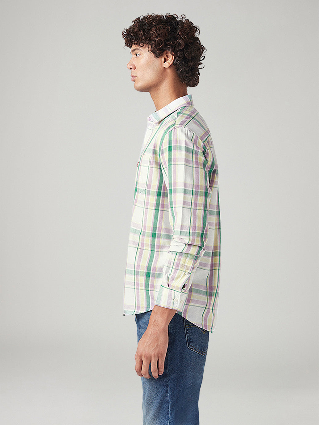 Men's Checkered Slim Fit Shirt - b977eb66-2e7a-4e17-b573-a878de319567 View