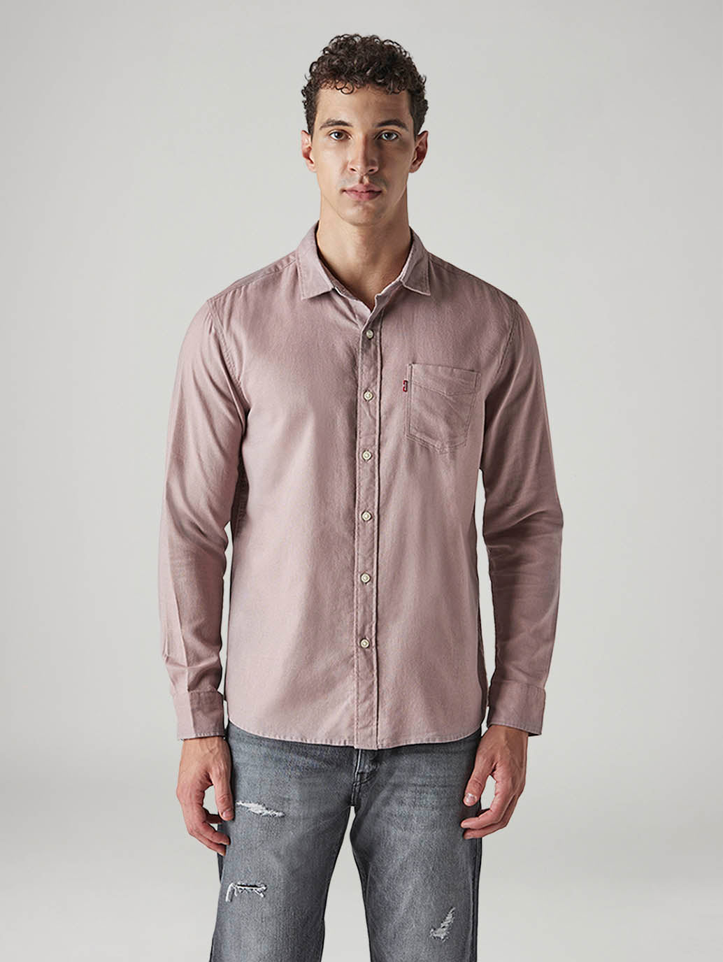 Men's Solid Slim Fit Oxford Shirt