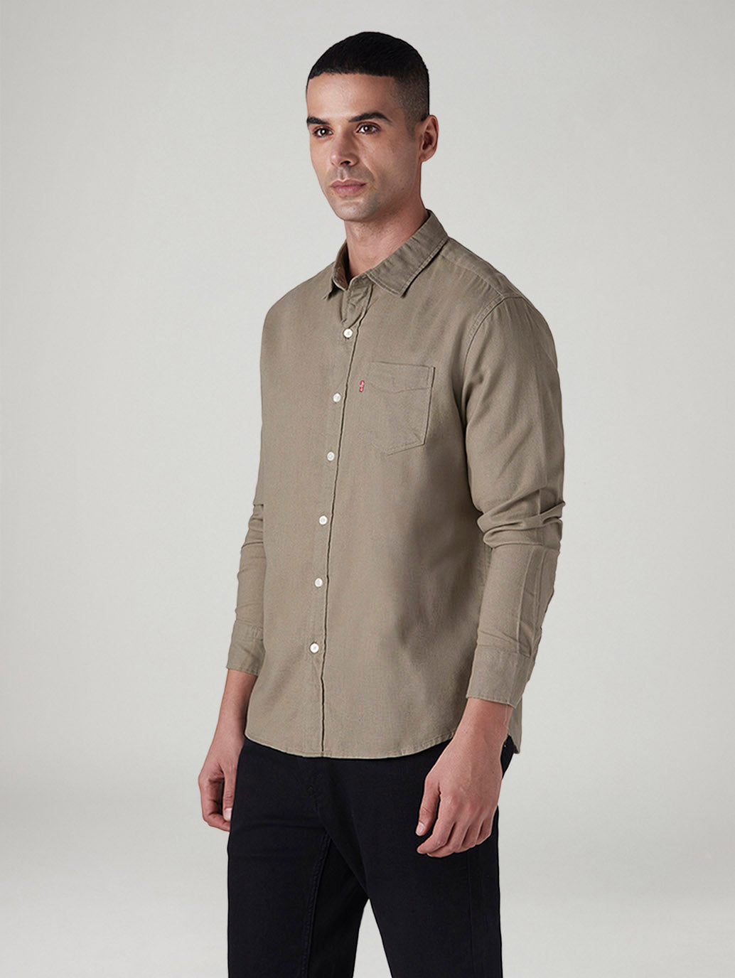 Men's Solid Slim Fit Oxford Shirt - 20 View
