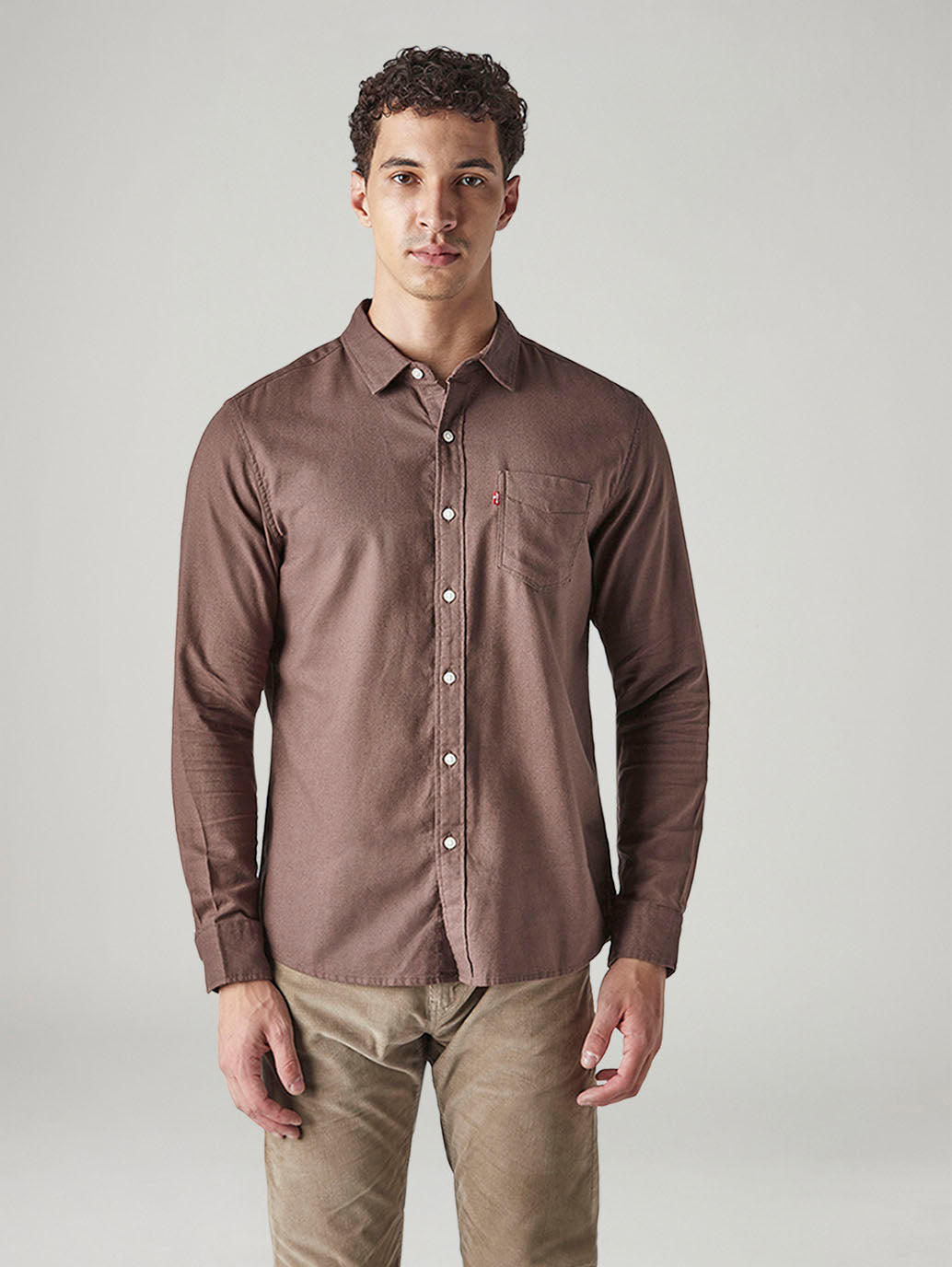 Men's Solid Slim Fit Oxford Shirt