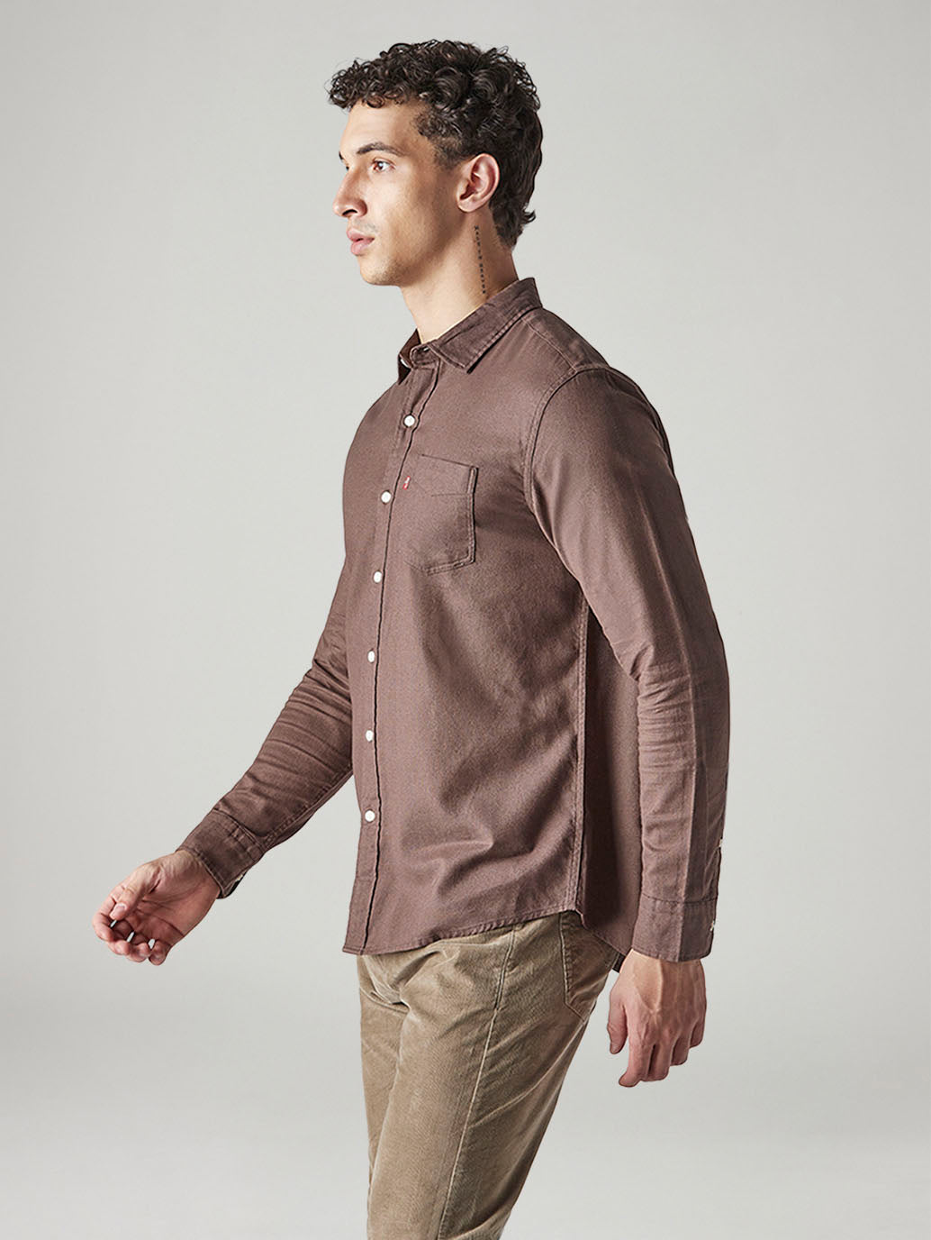 Men's Solid Slim Fit Oxford Shirt - 20 View