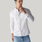 Men's Solid Slim Fit Oxford Shirt - Styleshot View