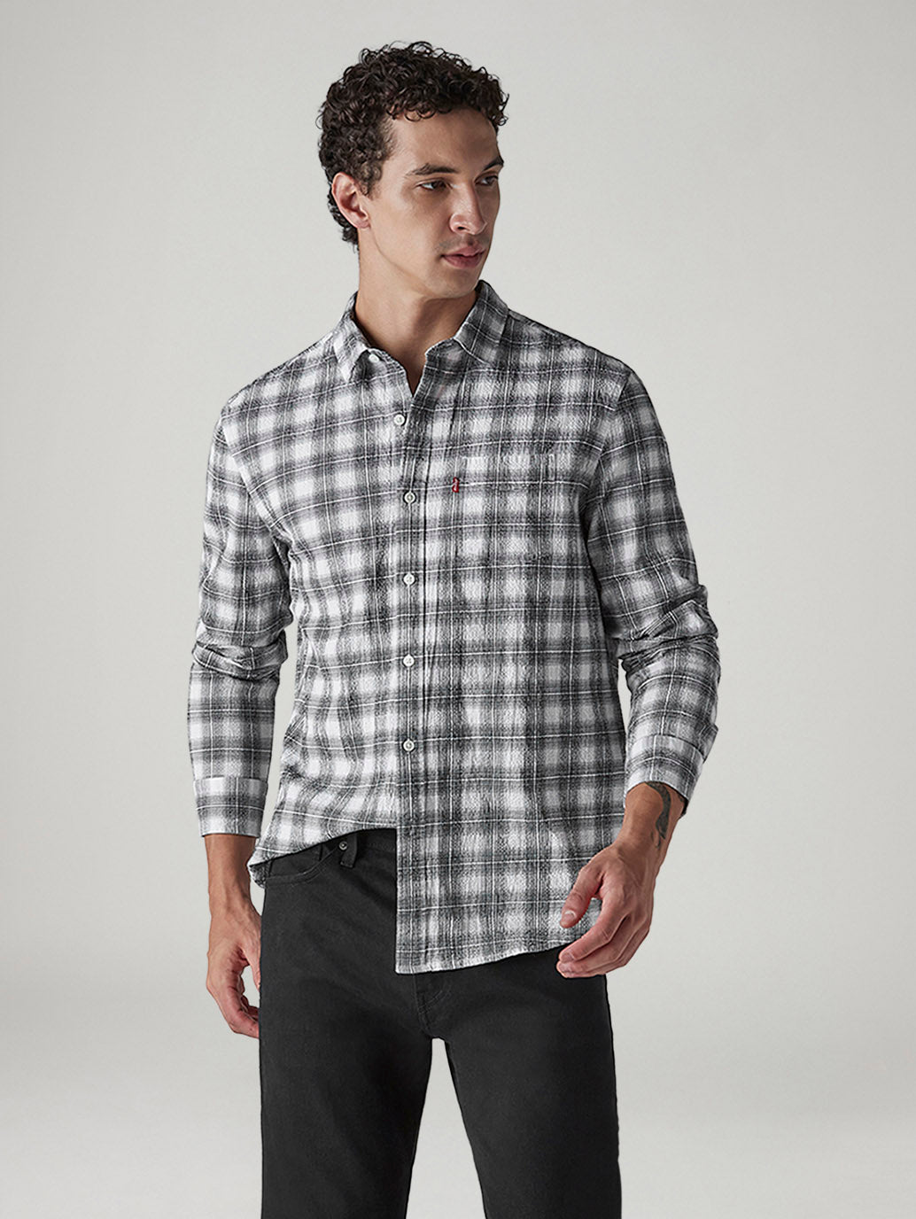 Men's Checkered Slim Fit Shirt