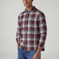 Men's Plaid Slim Fit Crepe Shirt - Side View