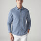 Men's Striped Slim Fit Textured Shirt - 5a709ae4-f73b-4d50-9e65-e26a4652c0f1 View