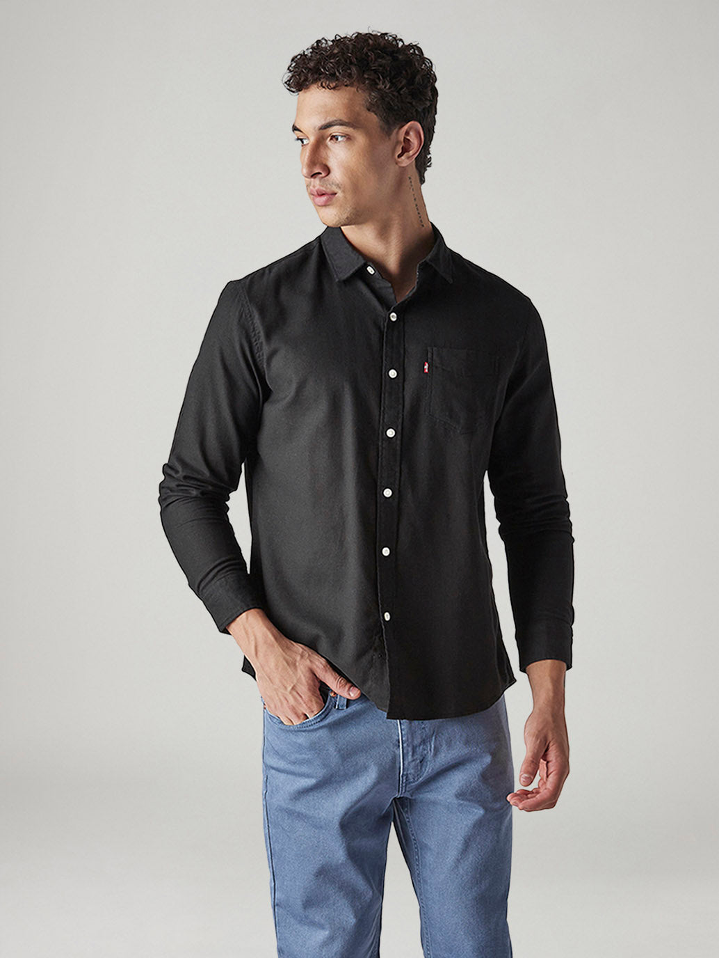 Men's Solid Slim Fit Oxford Shirt