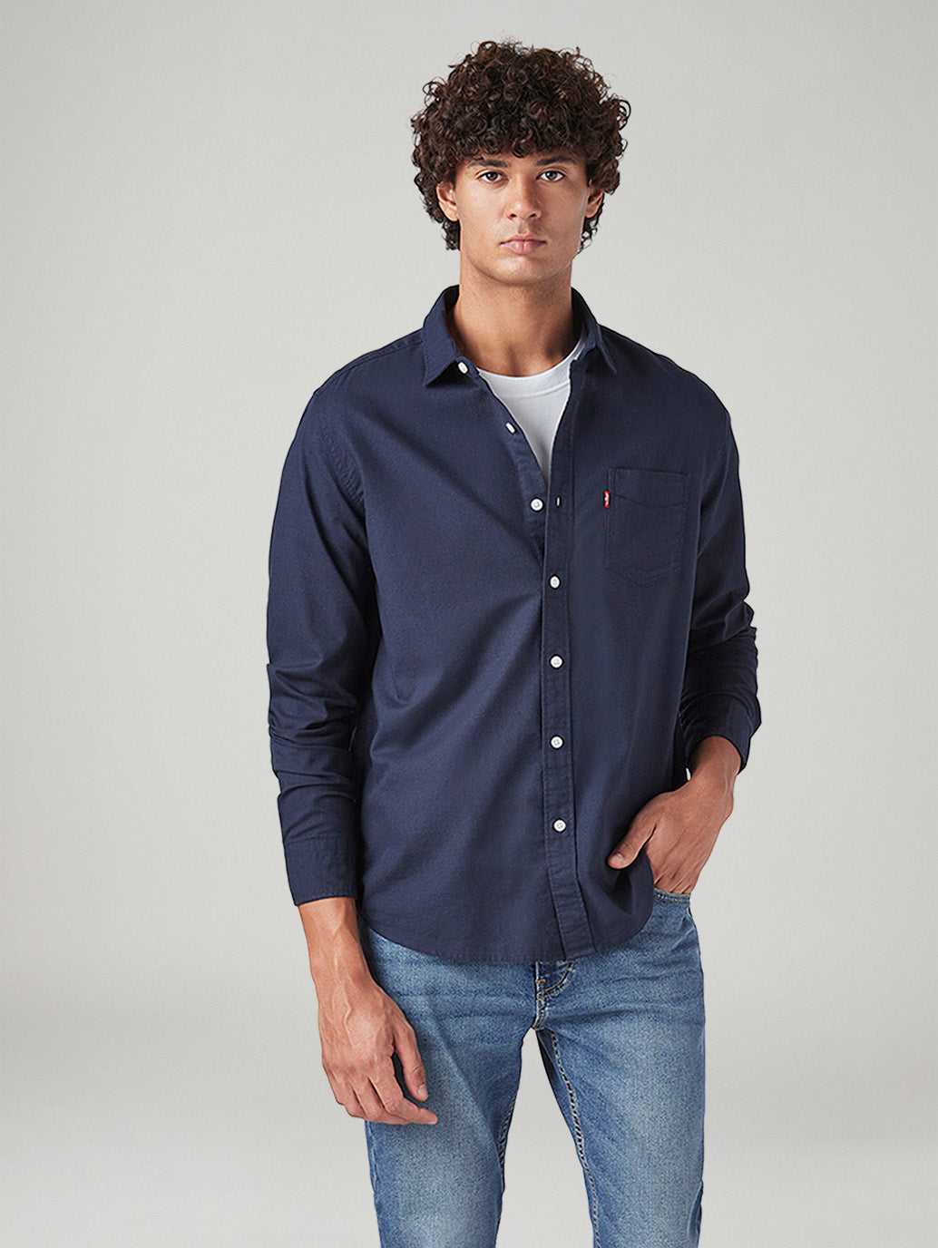 Men's Solid Slim Fit Shirt - Styleshot View