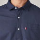Men's Solid Slim Fit Shirt - detail View
