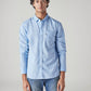 Men's Solid Slim Fit Shirt - Front View