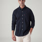 Men's Solid Slim Fit Poplin Shirt - Front View