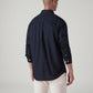 Men's Solid Slim Fit Poplin Shirt - Back View