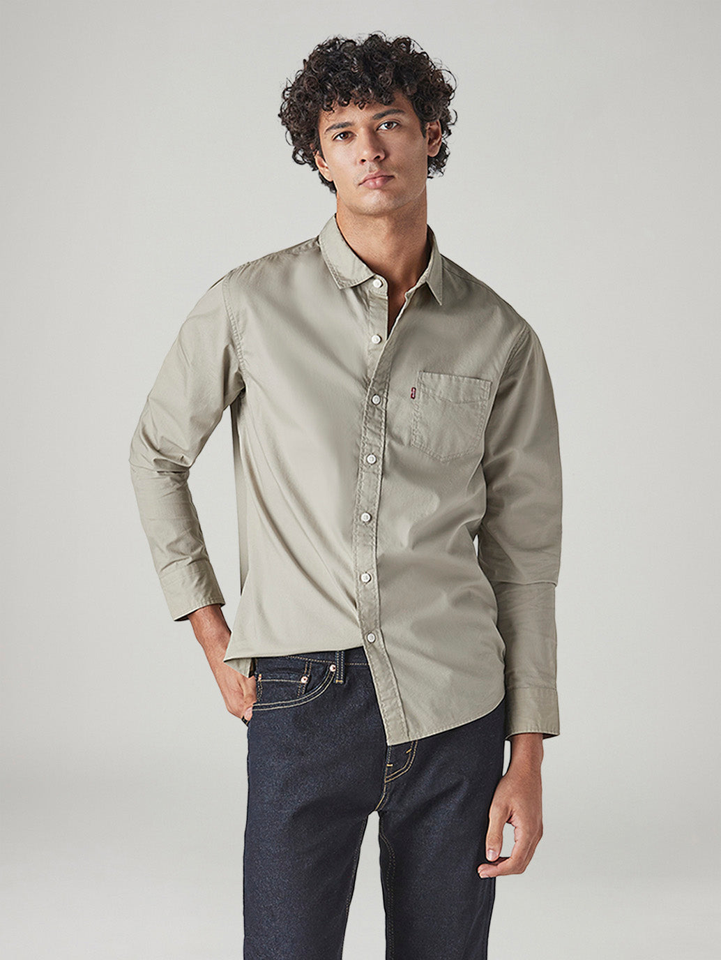 Men's Solid Slim Fit Poplin Shirt