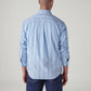 Men's Striped Slim Fit Poplin Shirt - Back View