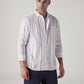 Men's Striped Slim Fit Poplin Shirt - Styleshot View