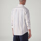Men's Striped Slim Fit Poplin Shirt - Back View