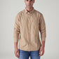Men's Striped Slim Fit Poplin Shirt - Front View