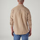 Men's Striped Slim Fit Poplin Shirt - Back View