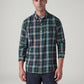 Men's Checkered Slim Fit Shirt - Front View