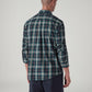 Men's Checkered Slim Fit Shirt - Back View