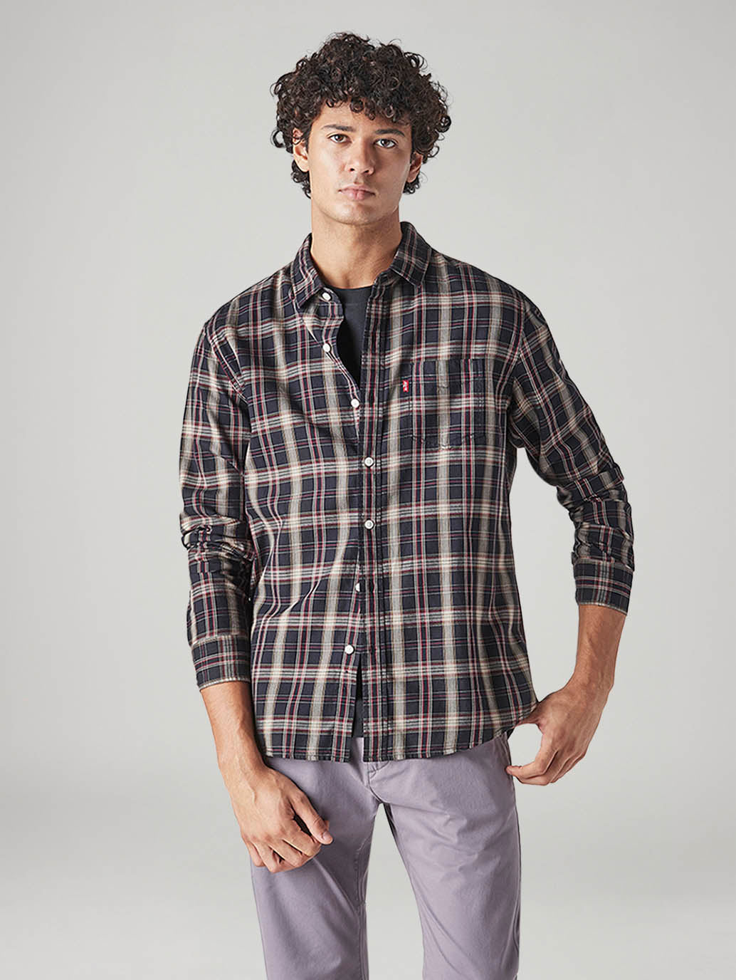 Men's Checkered Slim Fit Shirt