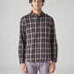 Men's Checkered Slim Fit Shirt - Front View