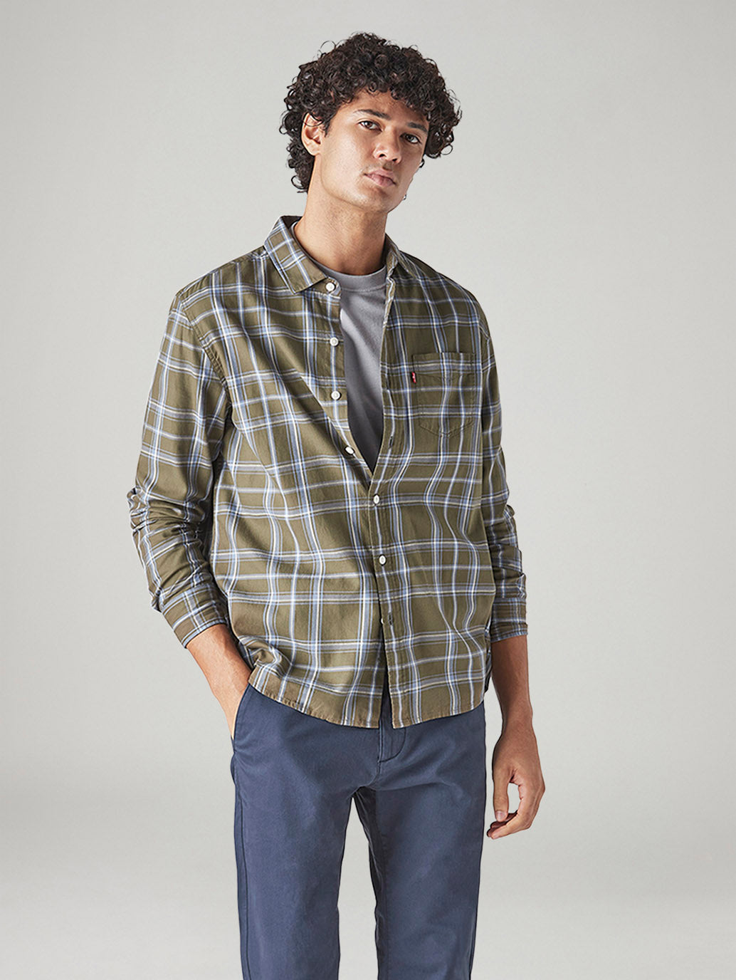 Men's Checkered Slim Fit Shirt
