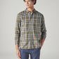 Men's Checkered Slim Fit Shirt - Front View