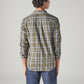 Men's Checkered Slim Fit Shirt - Back View