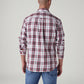 Men's Checkered Slim Fit Shirt - Back View