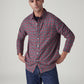 Men's Checkered Slim Fit Dobby Shirt - Styleshot View