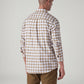 Men's Checkered Slim Fit Dobby Shirt - Back View